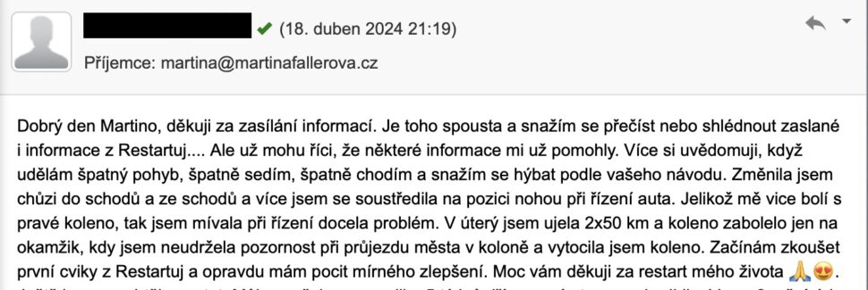 Jak na bolest kolen, kyčlí, zad, ramen - martinafallerova.cz